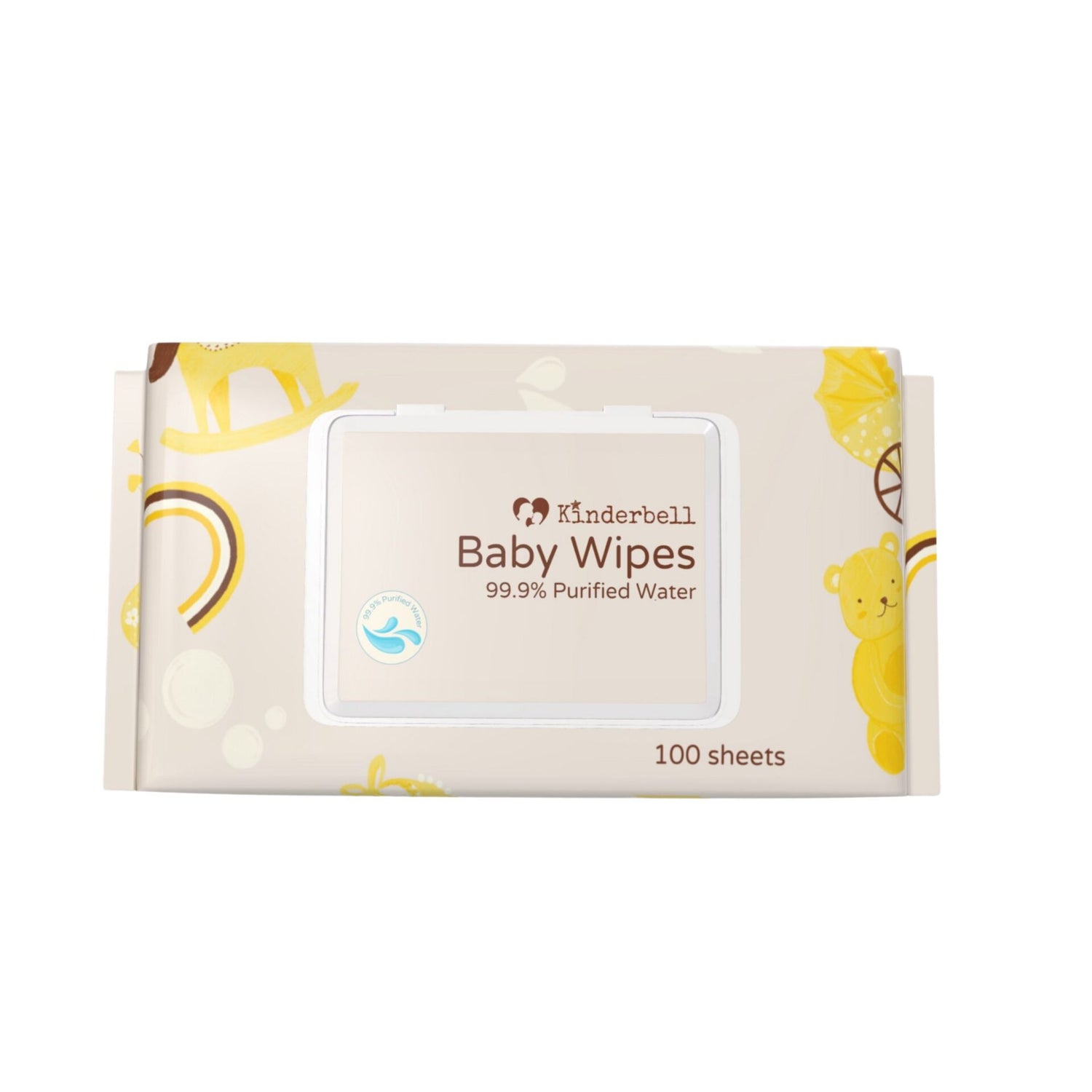 Kinderbell Baby Wipes 99.9% Purified Water