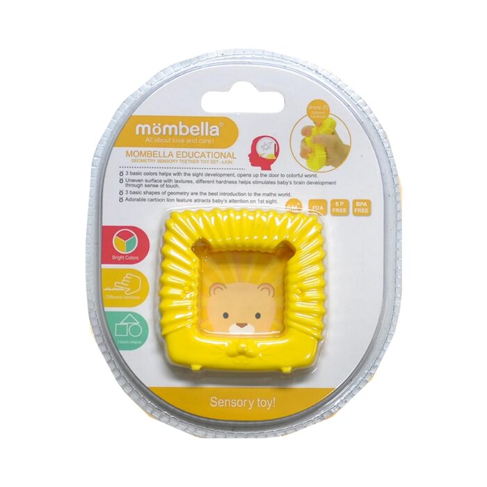 Mombella Educational Geometry Sensory Teether - Lion
