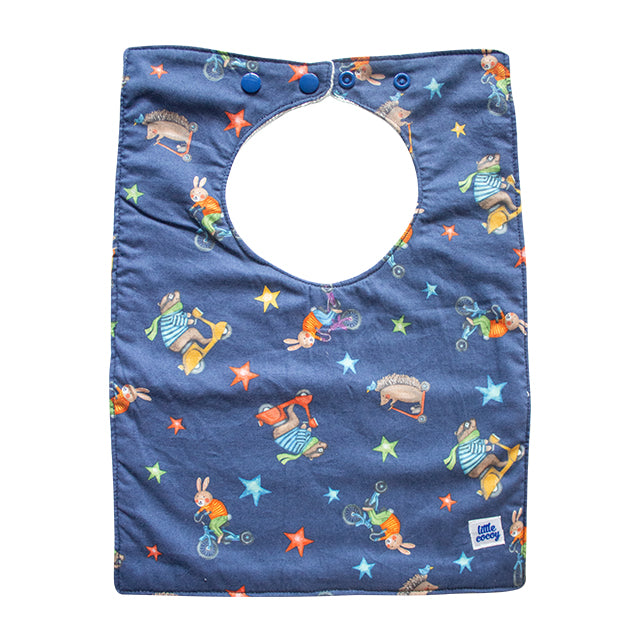 Little Cocoy Feeding Bib - Animals on Bike Set
