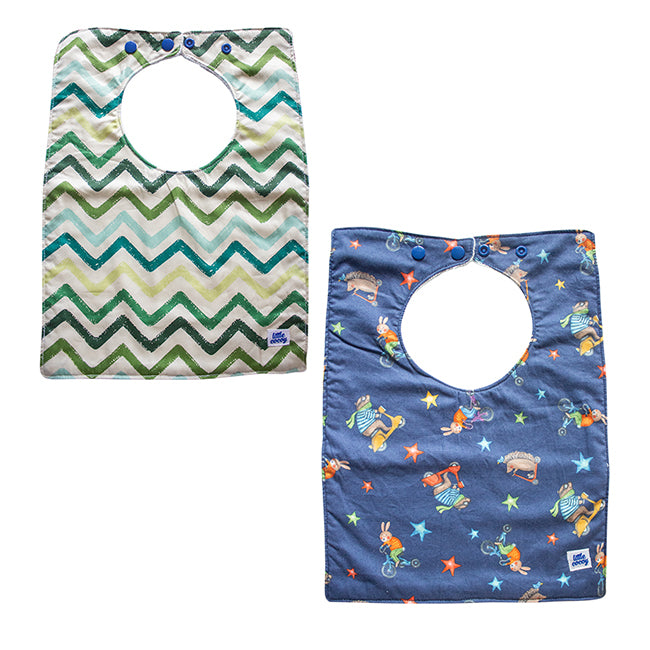 Little Cocoy Feeding Bib - Animals on Bike Set