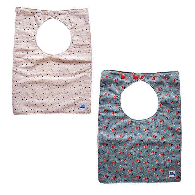 Little Cocoy Feeding Bib - Denim Floral Set