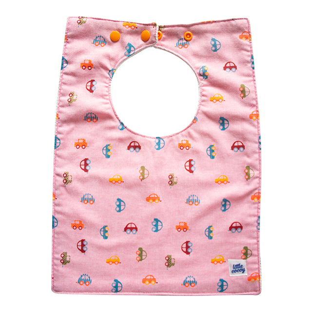 Little Cocoy Feeding Bib - Pink Cars Set