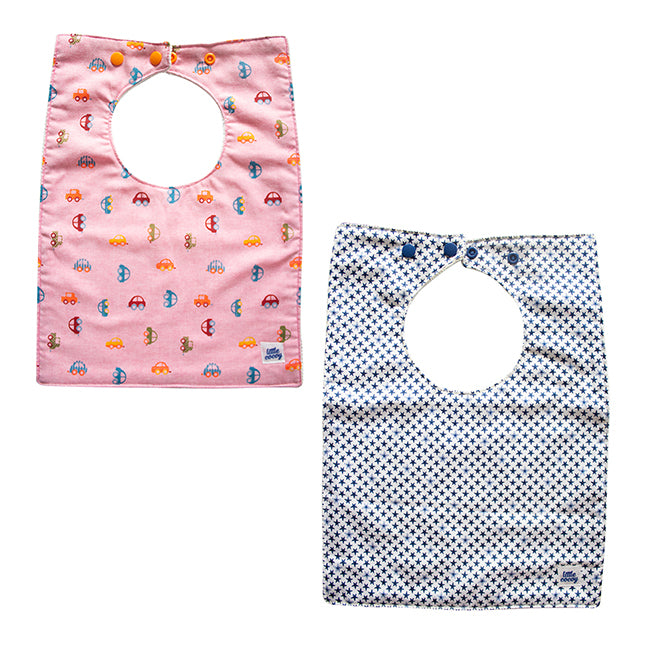 Little Cocoy Feeding Bib - Pink Cars Set