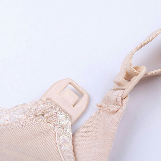 Yabyab Nursing Bra Lucy Seamless with Lace Lining - Cream