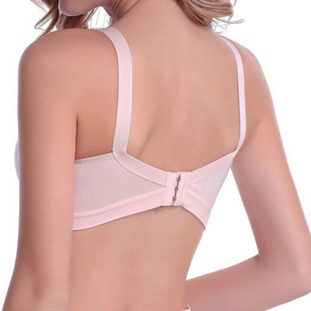 Yabyab Nursing Bra Lucy Seamless with Lace Lining - Pink
