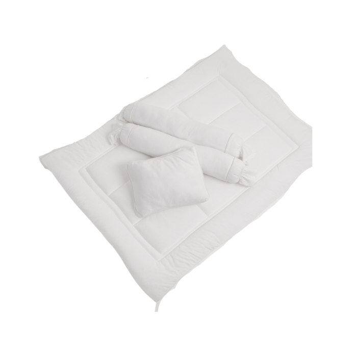 Mambo 5pcs Comforter and Fitted sheet Set - White