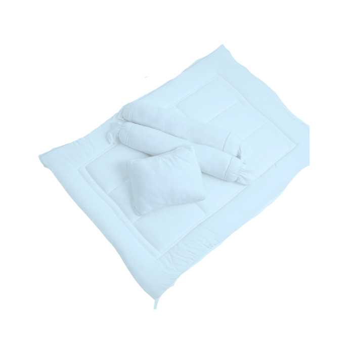 Mambo 5pcs Comforter and Fitted sheet Set - Baby blue