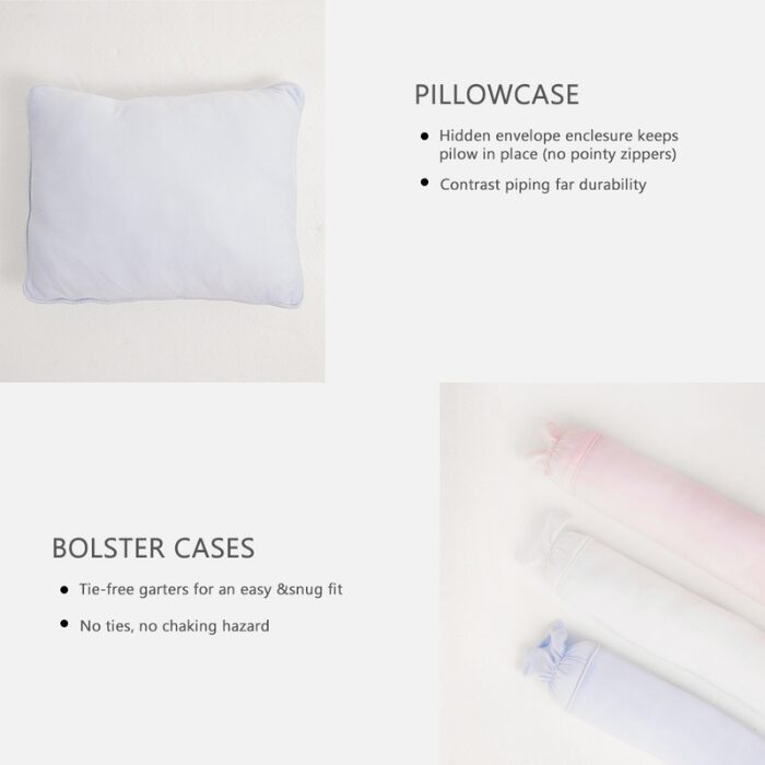 Mambo 5pcs Comforter and Fitted sheet Set - Baby pink