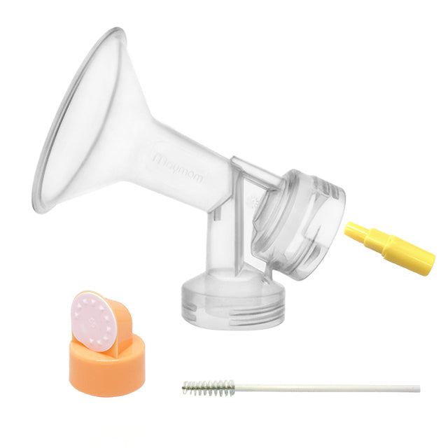 Maymom Narrow Neck Flange for Spectra,1 valve, 1 membrane, 1 tubing adaptor (w/ cleaning brush)