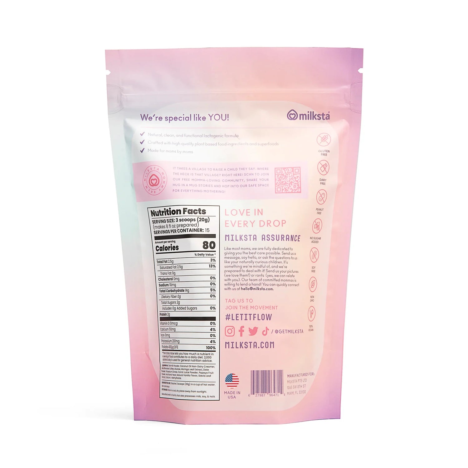 Milksta Boobie Latte (Expiration: October 28, 2025)