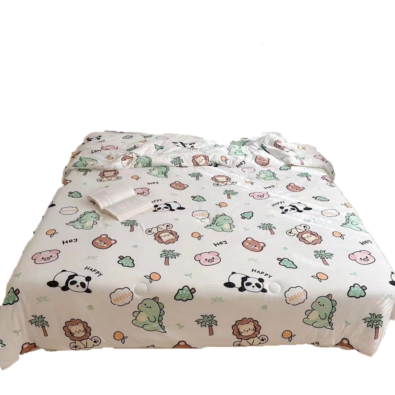 Mambo 6 Layer Pure Organic Bamboo Quilt Kids Blanket - Dinosaur