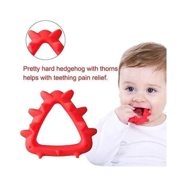 Mombella Educational Geometry Sensory Teether - Hedgehog