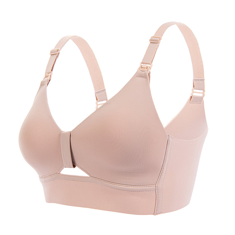 By Cade Cute Anti-bacterial Mulberry Silk Nursing/Maternity Bra - Nude