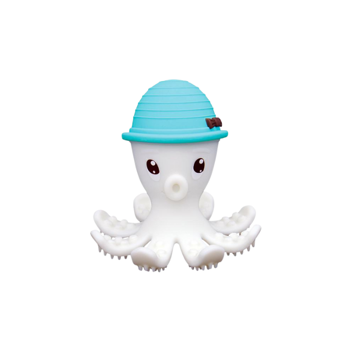 Mombella 3D Octopus Teether - Powder Blue