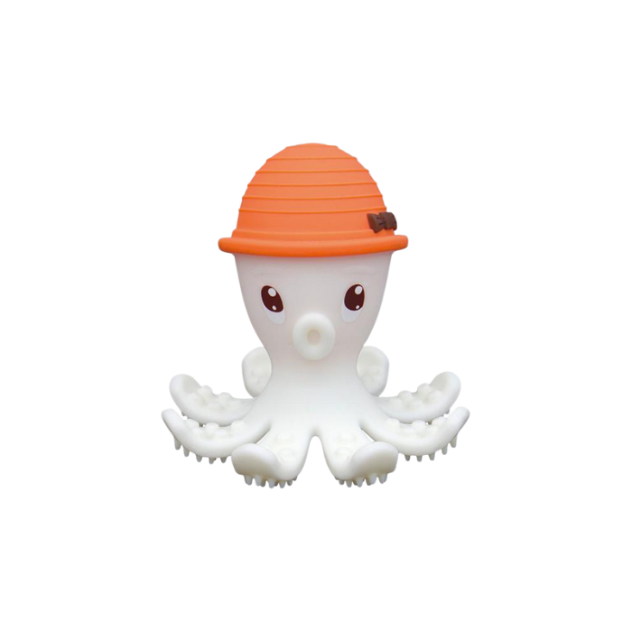 Mombella 3D Octopus Teether - Orange