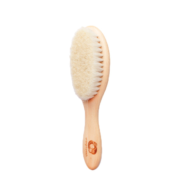 Orange and Peach Wooden Hairbrush Set