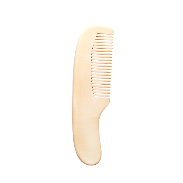 Orange and Peach Wooden Hairbrush Set