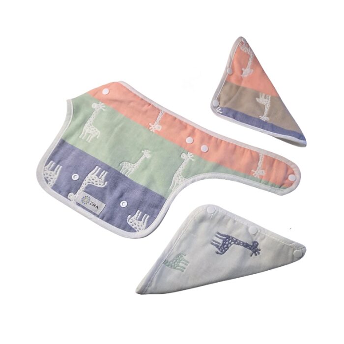 Zima Drool Pads - Pastel Giraffe