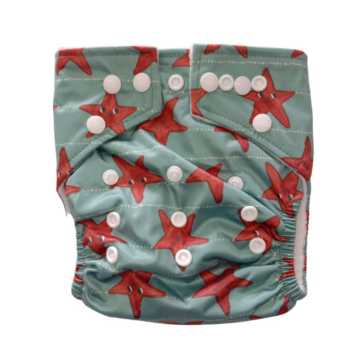 Next 9 Cloth Diaper - Red Starfish