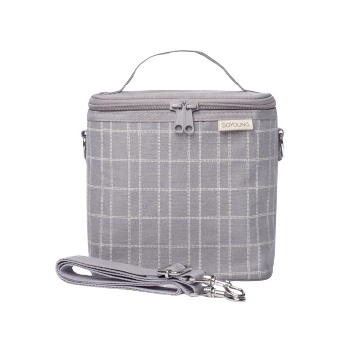 SoYoung Small Insulated Bag - Grey Grid