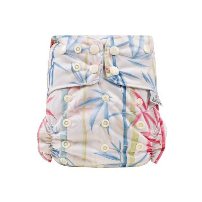 Aimerie Econo Cloth Diaper with 4-layer Charcoal Insert - Tropique