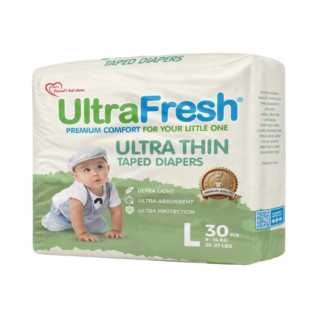 UltraFresh Taped Diapers Animal Design Edition - Large