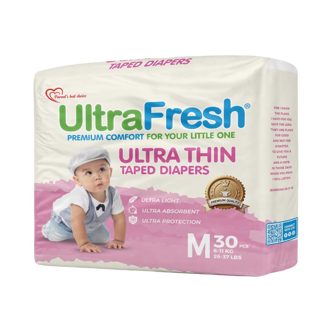 UltraFresh Taped Diapers Animal Design Edition - Medium