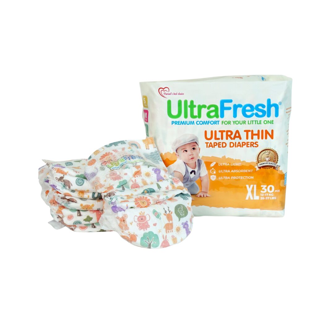 UltraFresh Taped Diapers Animal Design Edition - XL