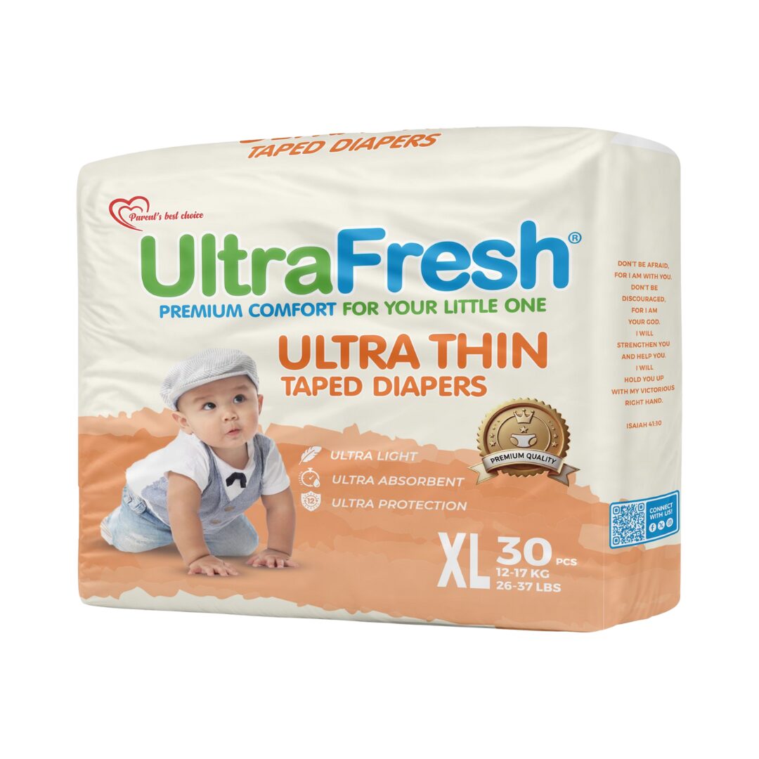 UltraFresh Taped Diapers Animal Design Edition - XL