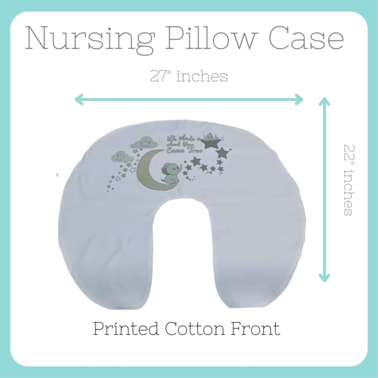 Baby Wonder Nursing Pillow with Removable Case - Pink Sleeping Bear
