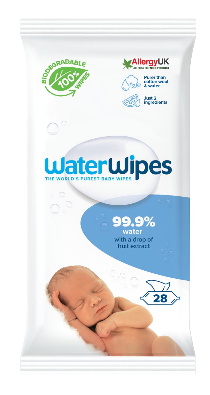 WaterWipes Biodegradable Original 28’s